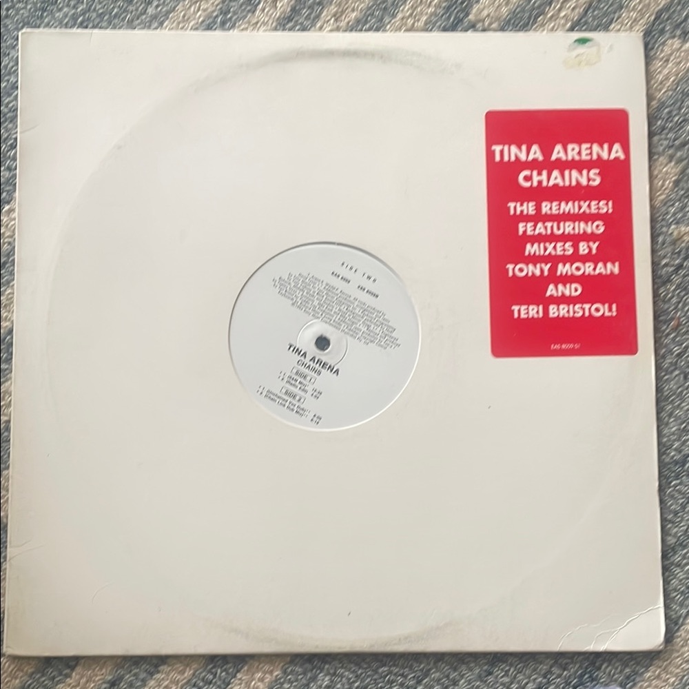 3/$25 Tina Arena Chains Vintage Vinyl Record 1996